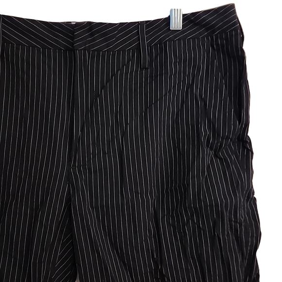 Express Pinstripe Shorts, Black, Size 36 - Picture 2 of 6